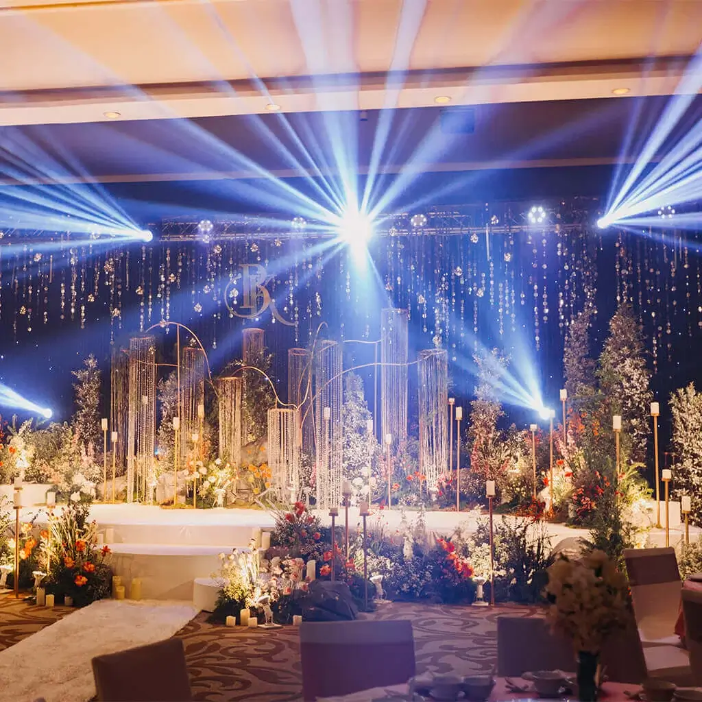 Luxury event lighting design