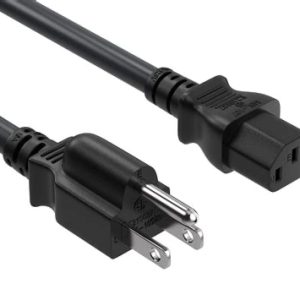 IEC (Black Tip) 5ft Power Cable For Misc Equipment