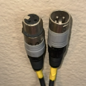 3 Pin DMX Cable - 50 ft - (Yellow/Gray Ends)