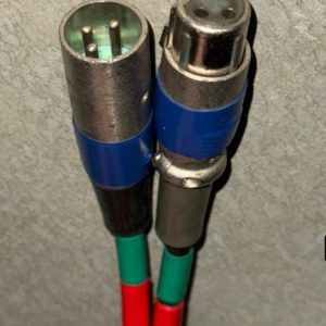 XLR Cable - 15 ft (Red/Blue Ends)