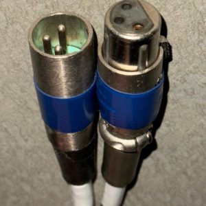 XLR Cable - 25 ft (White/Blue Ends)