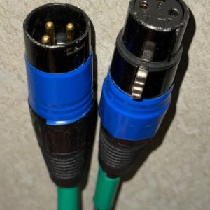 XLR Cable - 5 ft - (Green/Blue Ends)