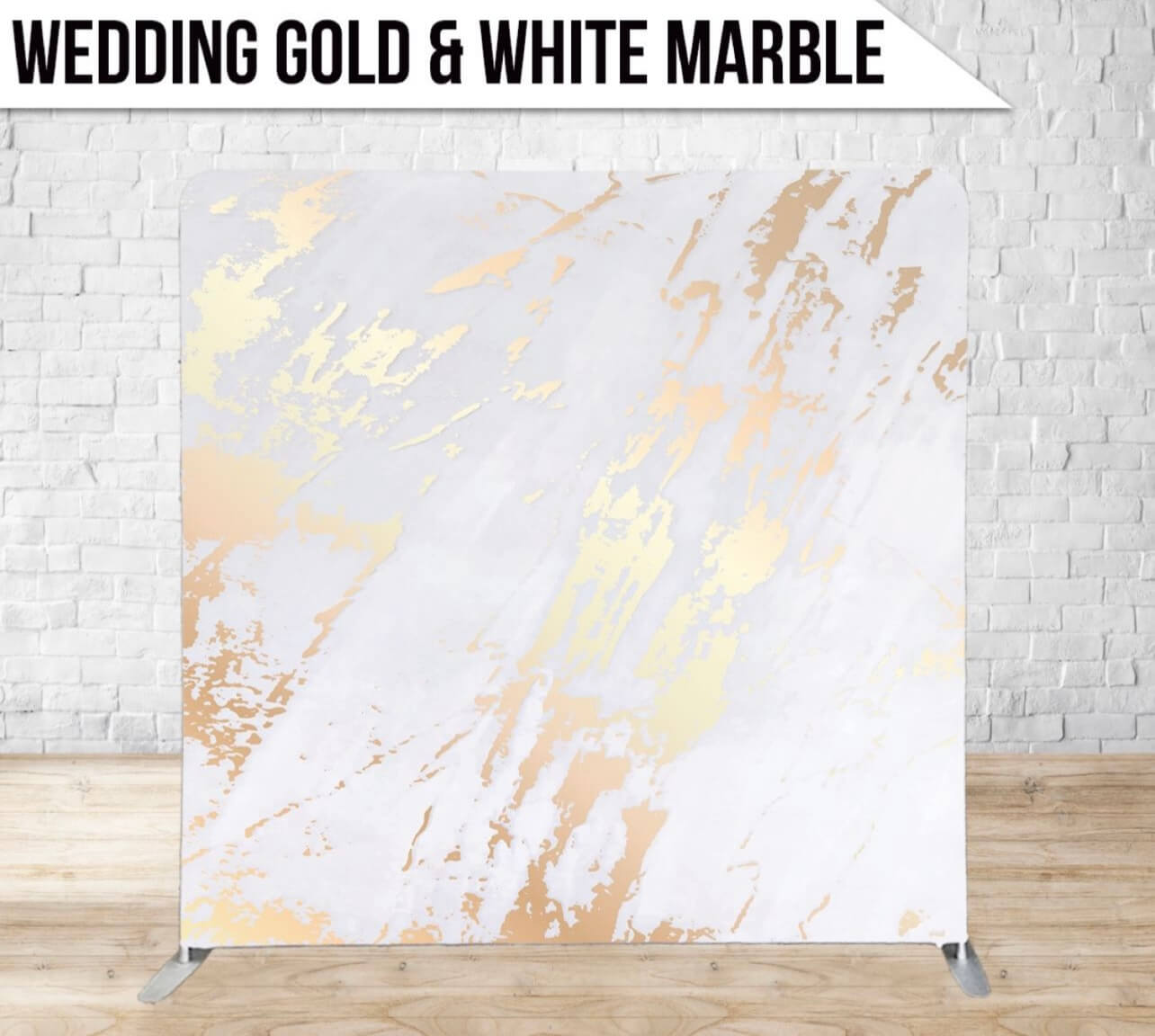 Wedding Gold & White Marble