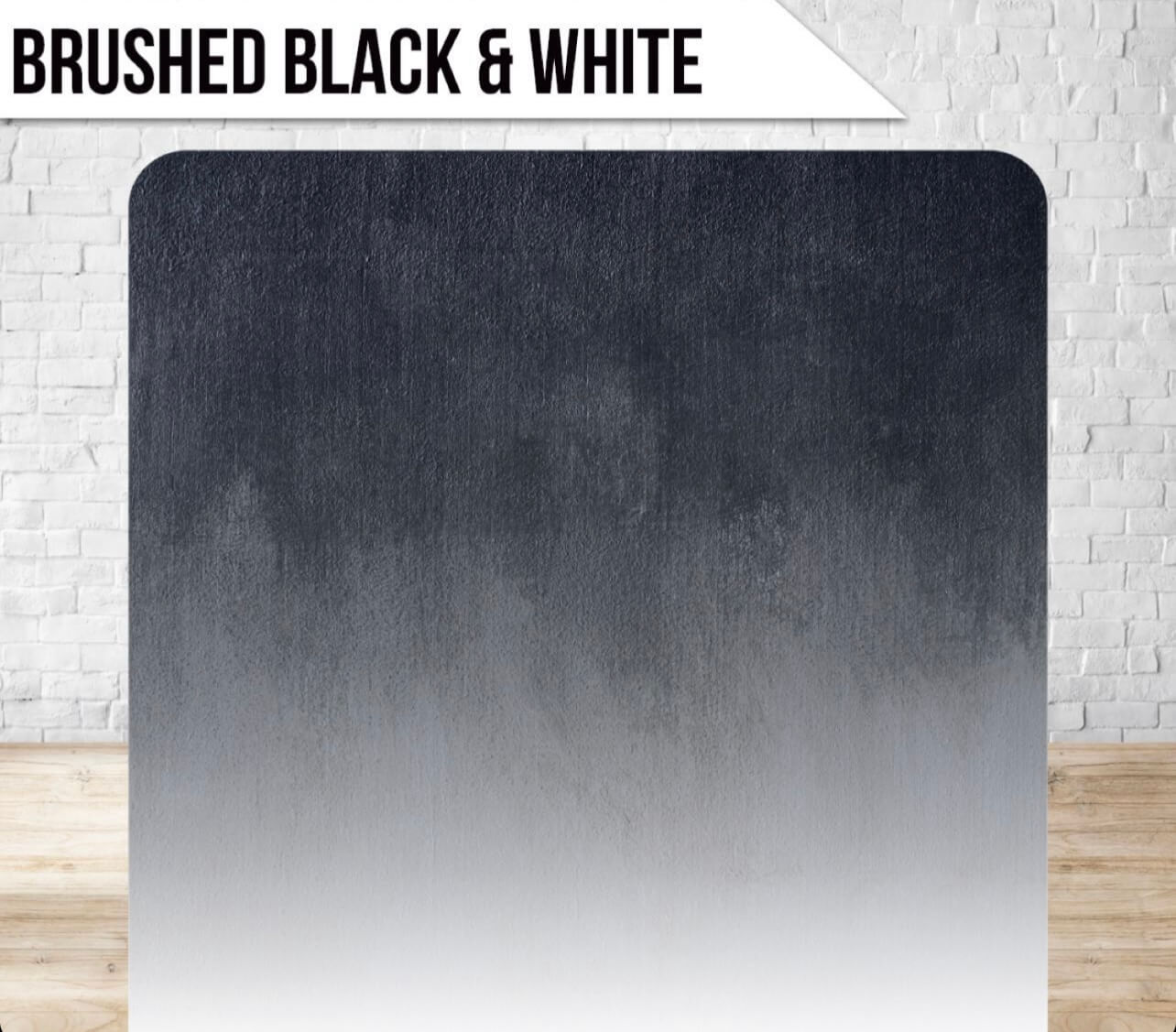 Brushed Black and White